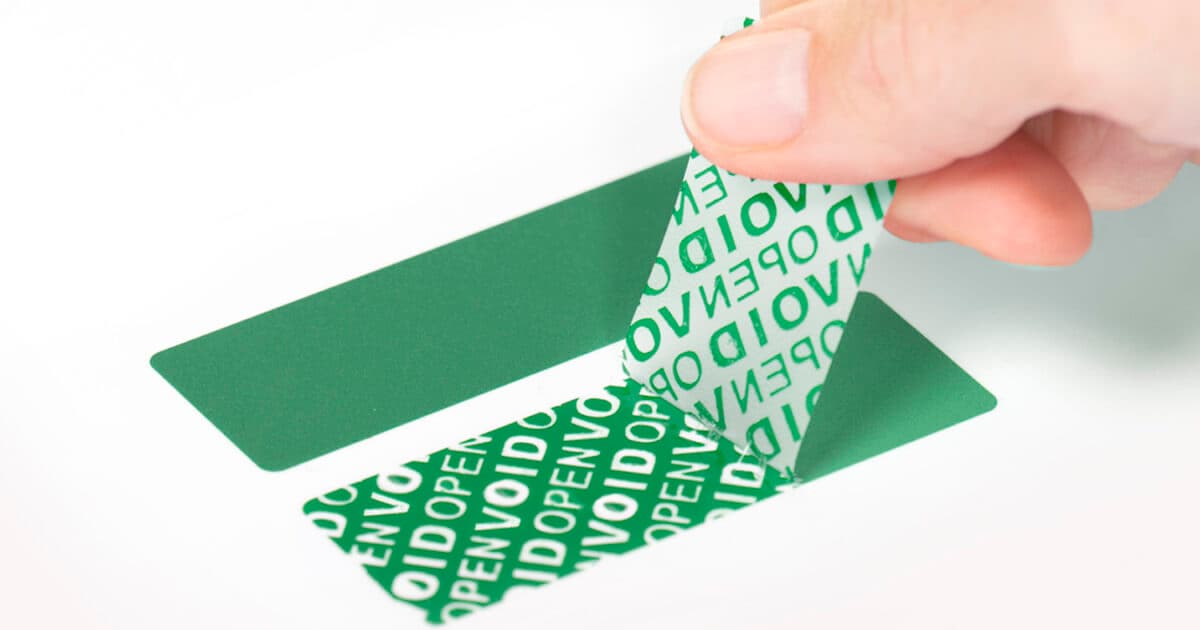 Sticker de Seguridad Open Void Verde